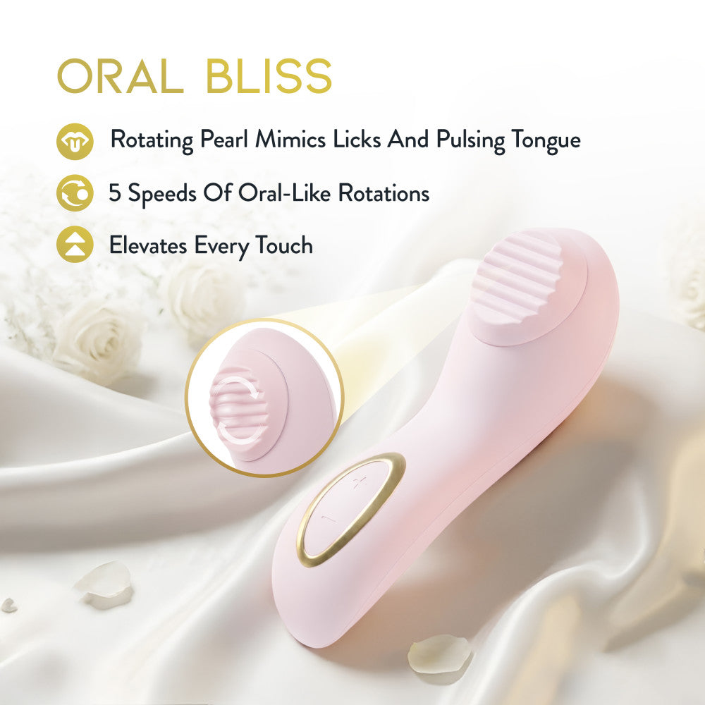 Delice Dahlia Rechargeable Silicone Stimulating Personal Massager - Pink