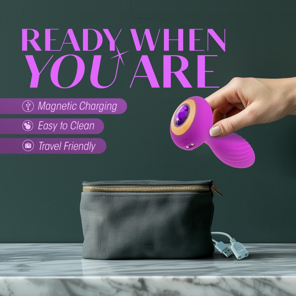 Oh My Gem Charm Rechargeable Silicone Anal Plug