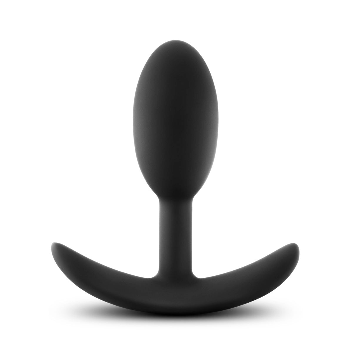 Anal Adventures Platinum - Silicone Vibra Slim Plug - Small - Black