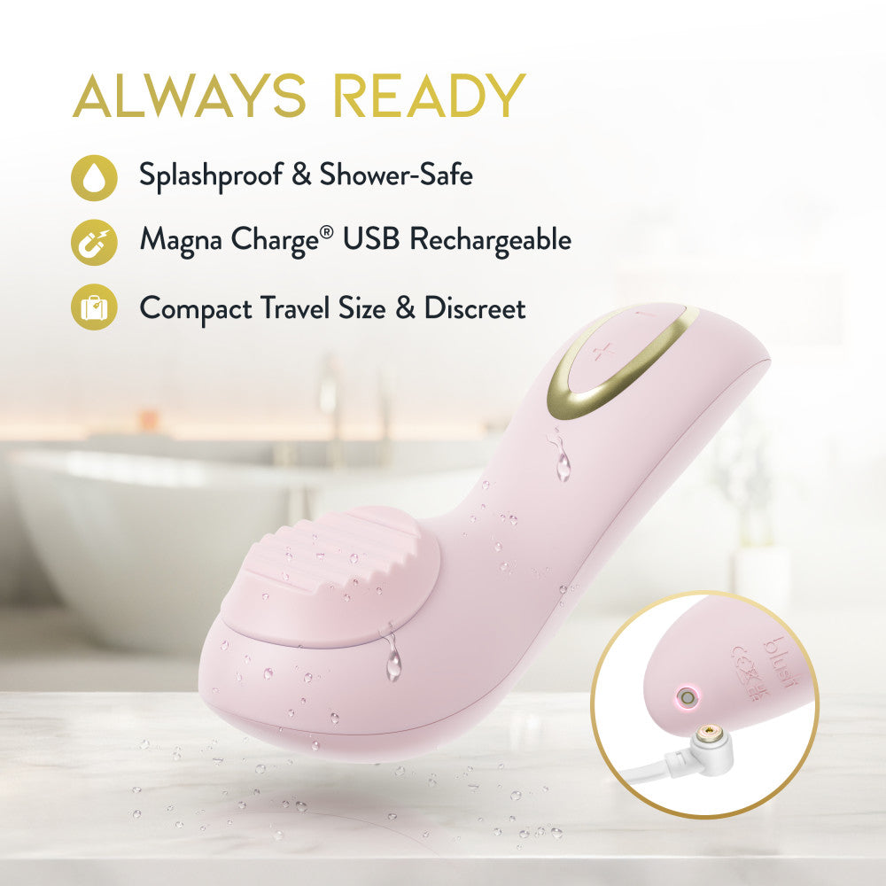 Delice Dahlia Rechargeable Silicone Stimulating Personal Massager - Pink