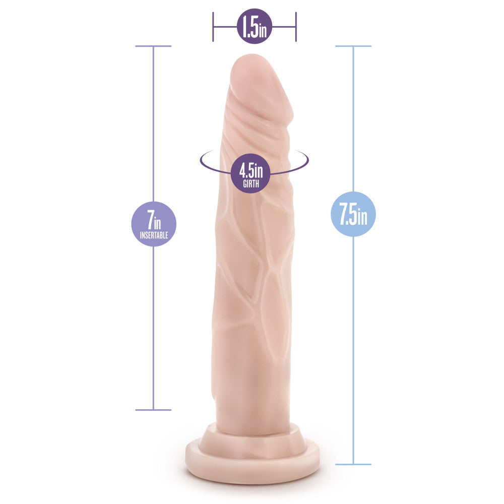 Dr. Skin Silicone - Dr. Carter - 7 in Dong with Suction Cup