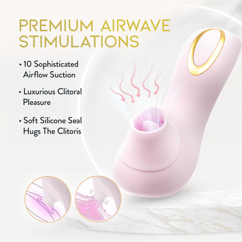 Delice Fleur Air Pulsing Vibrator Rechargeable Silicone Clitoral Vibrator