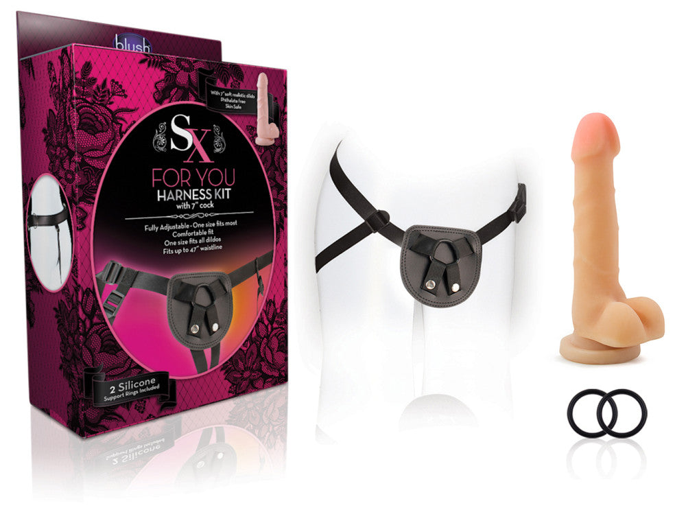 SX - For You Harness Kit with 7in Cock