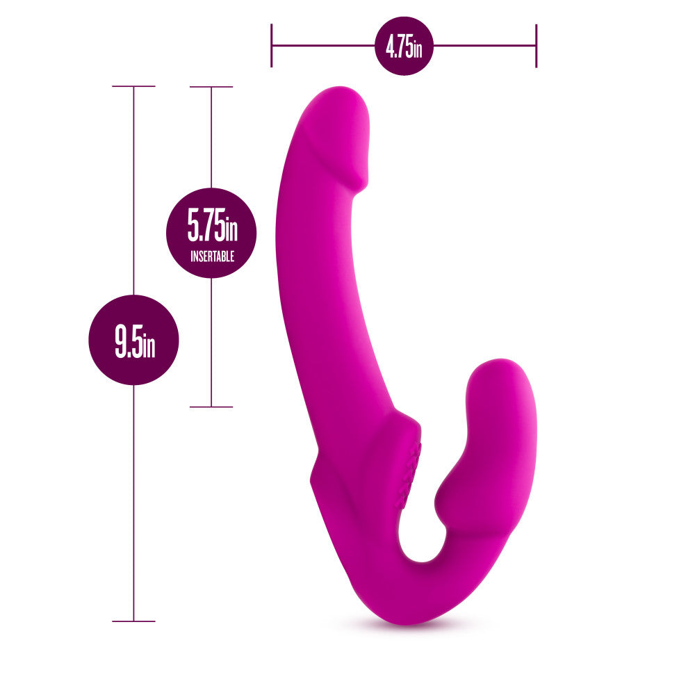 Temptasia - Estella - Strapless Silicone Dong - Pink