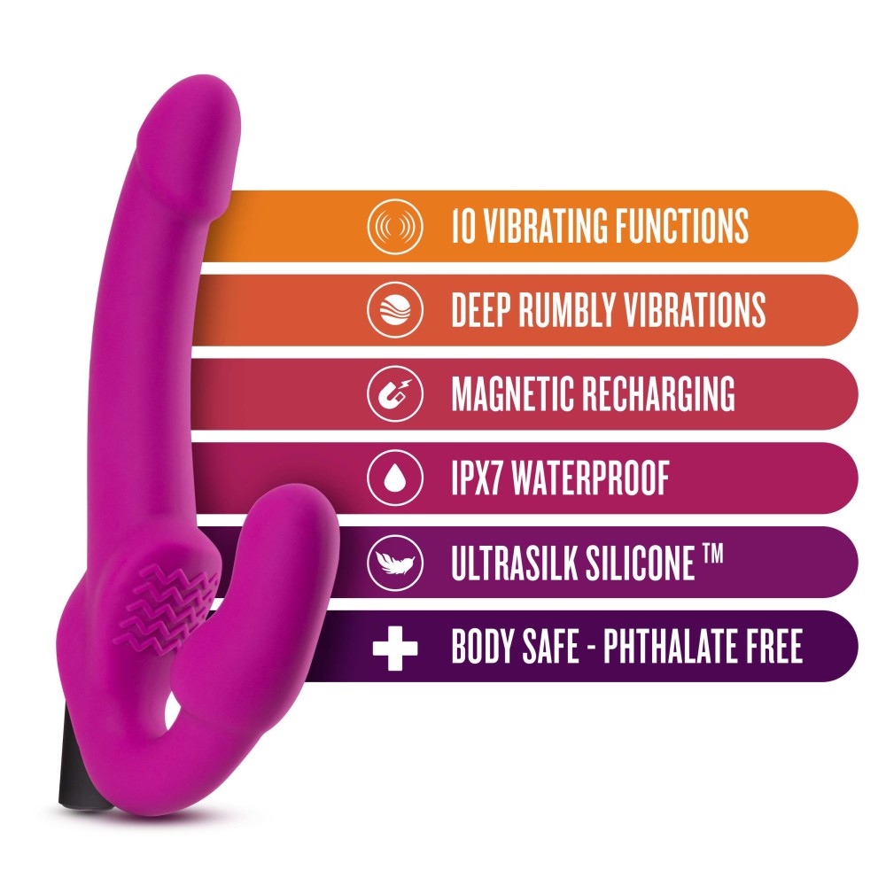 Temptasia - Estella - Strapless Silicone Dong - Pink