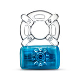 Play with Me Pleaser Rechargeable Cock Ring - Blue