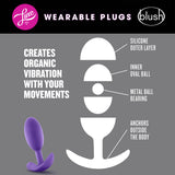 Luxe - Wearable Vibra Slim Plug - Medium