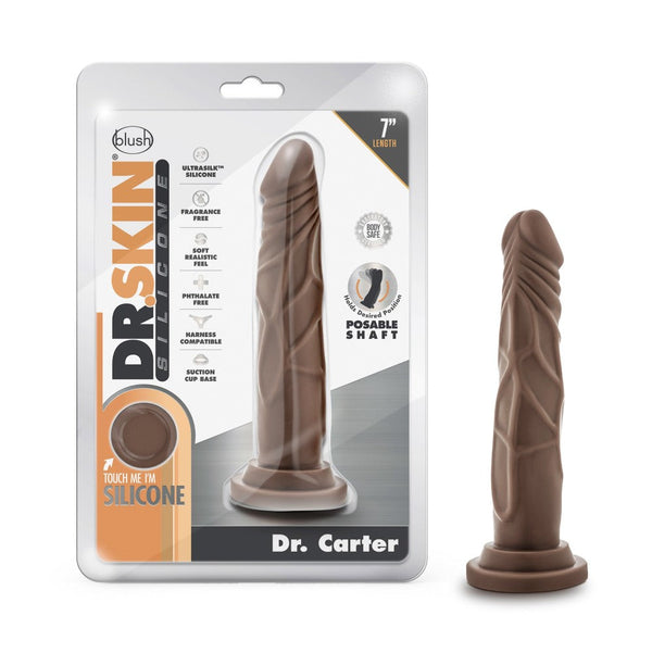Dr. Skin Silicone - Dr. Carter - 7 in Dong with Suction Cup