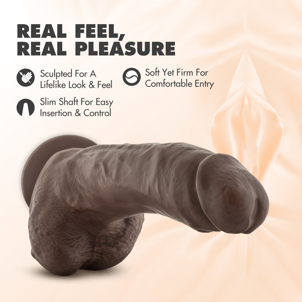 Dr. Skin - Mr. Mayor 9in Dildo with Suction Cup - Chocolate