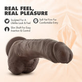 Dr. Skin - Mr. Mayor 9in Dildo with Suction Cup - Chocolate