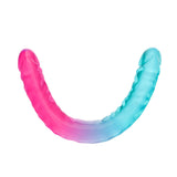 B Yours Candy Papi Double Dildo 17.75in - Multicolor