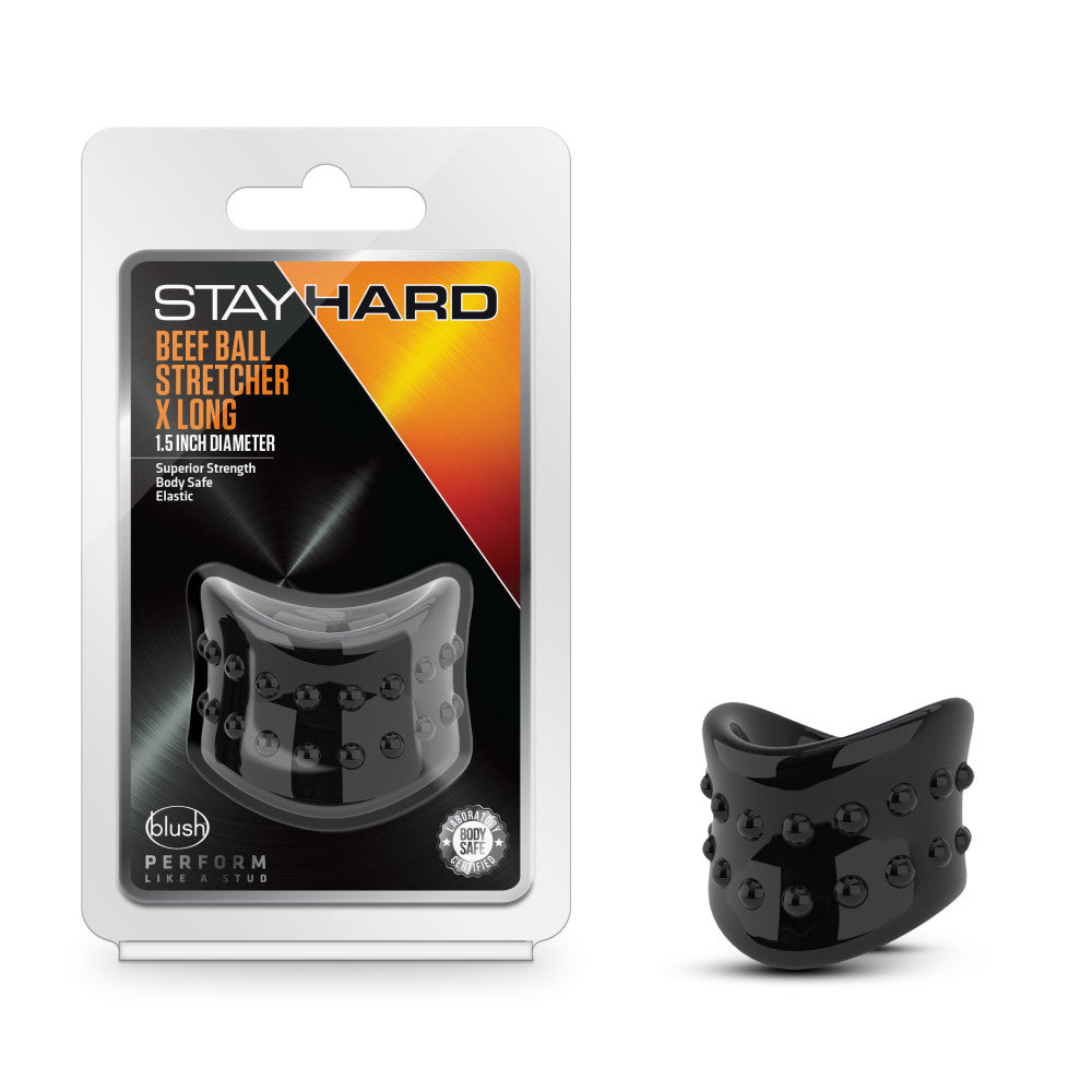 Stay Hard - Beef Ball Stretcher Snug - 1 Inch Diameter - Black