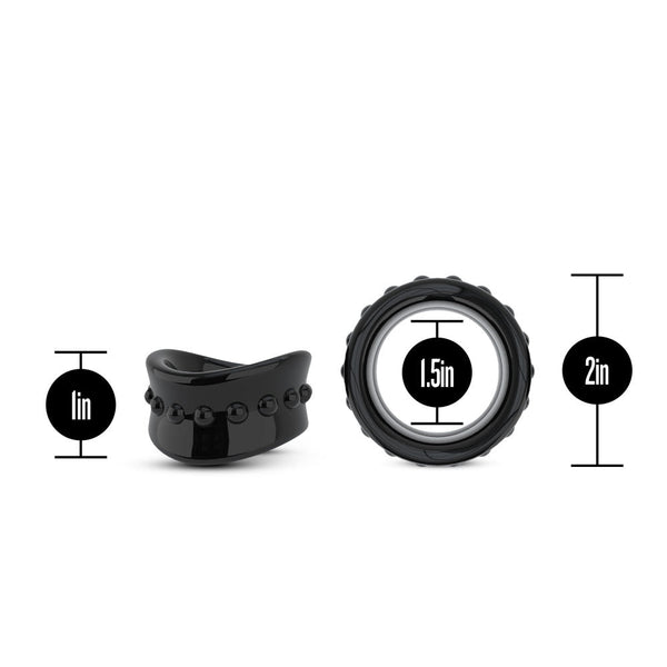 Stay Hard - Beef Ball Stretcher X Long - 1.5 Inch Diameter - Black