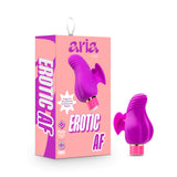 Aria Erotic AF Curved Plum 3.25-Inch Vibrating Rechargeable Mini Vibrator