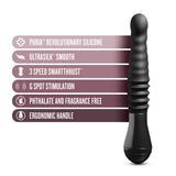 Temptasia Lazarus Rechargeable Silicone Thrusting Dildo - Black
