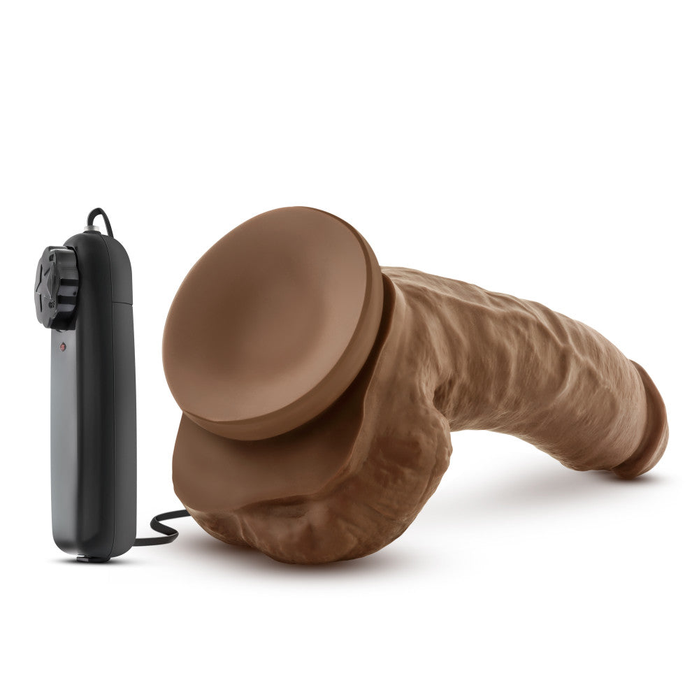 Loverboy - The Boxer 9 in - Vibrating Realistic Cock - Mocha