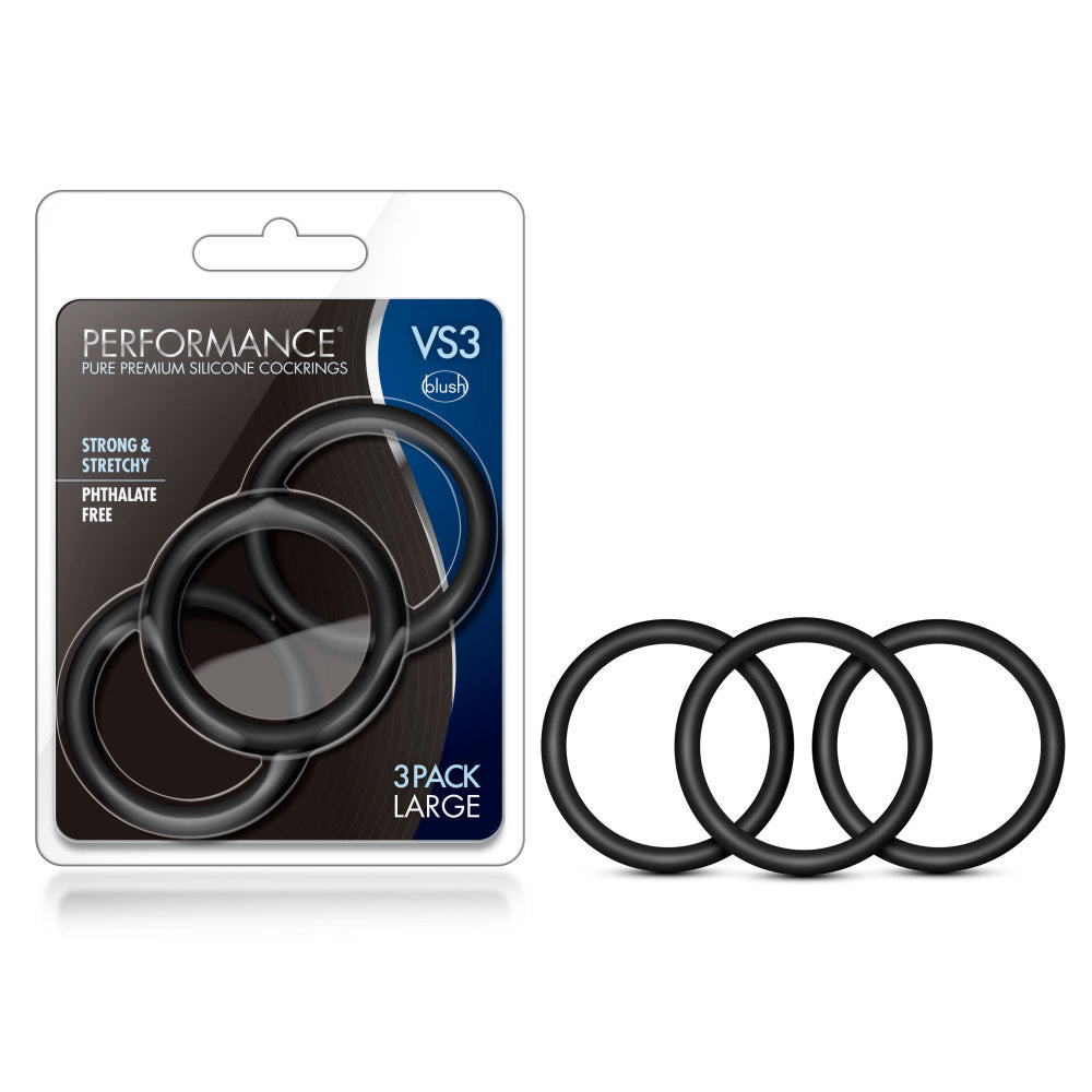 Performance - VS3 C-Rings - Large - Black