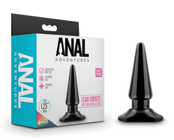 Anal Adventures - Easy Anal Plug - Black