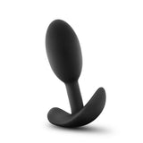 Anal Adventures Platinum - Silicone Vibra Slim Plug - Small - Black