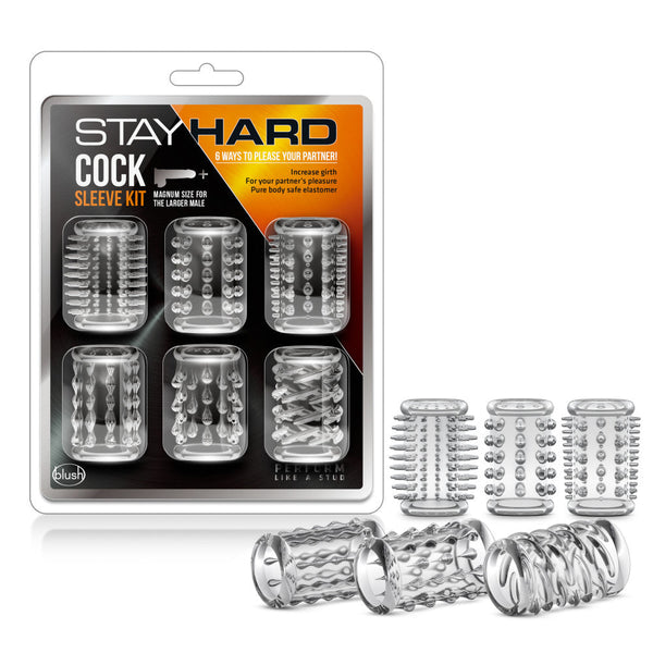 Stay Hard - Cock Sleeve Kit - Clear