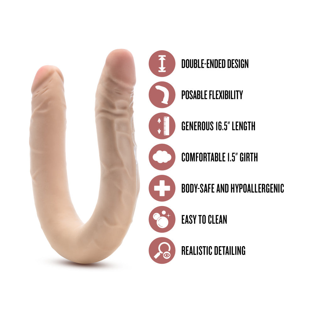 Dr. Skin Plus Posable Double Dong 16.5in