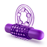 Play With Me - The Player - Vibrating Double Strap C-Ring - Purple