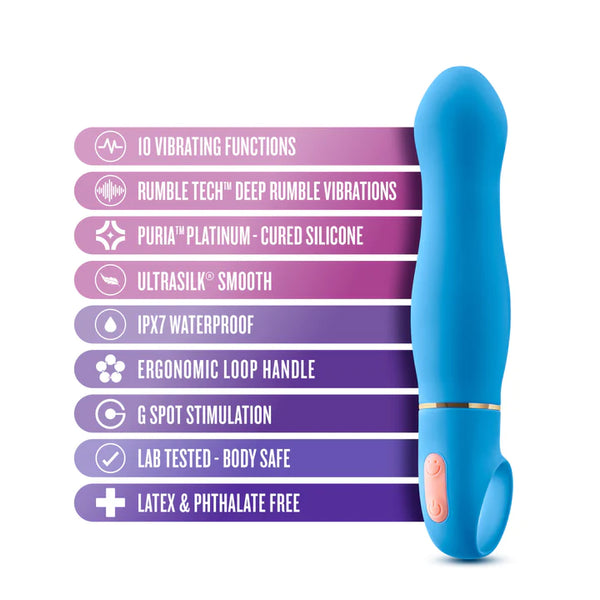 Aria Exciting AF G-Spot Blue 6.25-Inch Loop Handle Vibrator