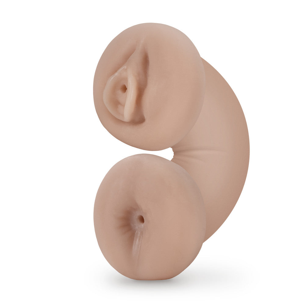M for Men - Double Trouble Glow in the Dark Stroker - Vanilla