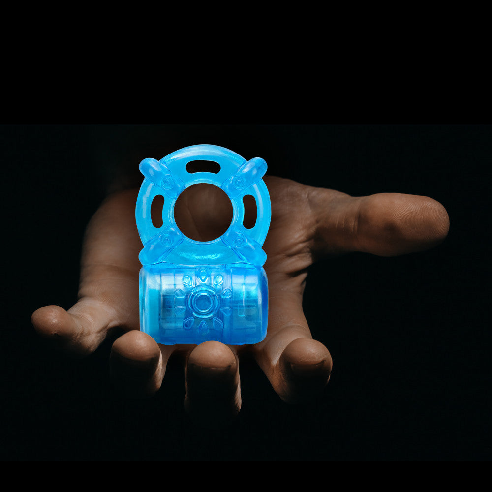 Stay Hard - Rechargeable 5 Function C-Ring - Blue
