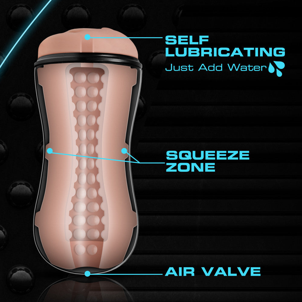 M for Men - Soft and Wet - Pussy with Pleasure Orbs - Self Lubricating Stroker Cup - Vanilla