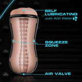 M for Men - Soft and Wet - Pussy with Pleasure Orbs - Self Lubricating Stroker Cup - Vanilla