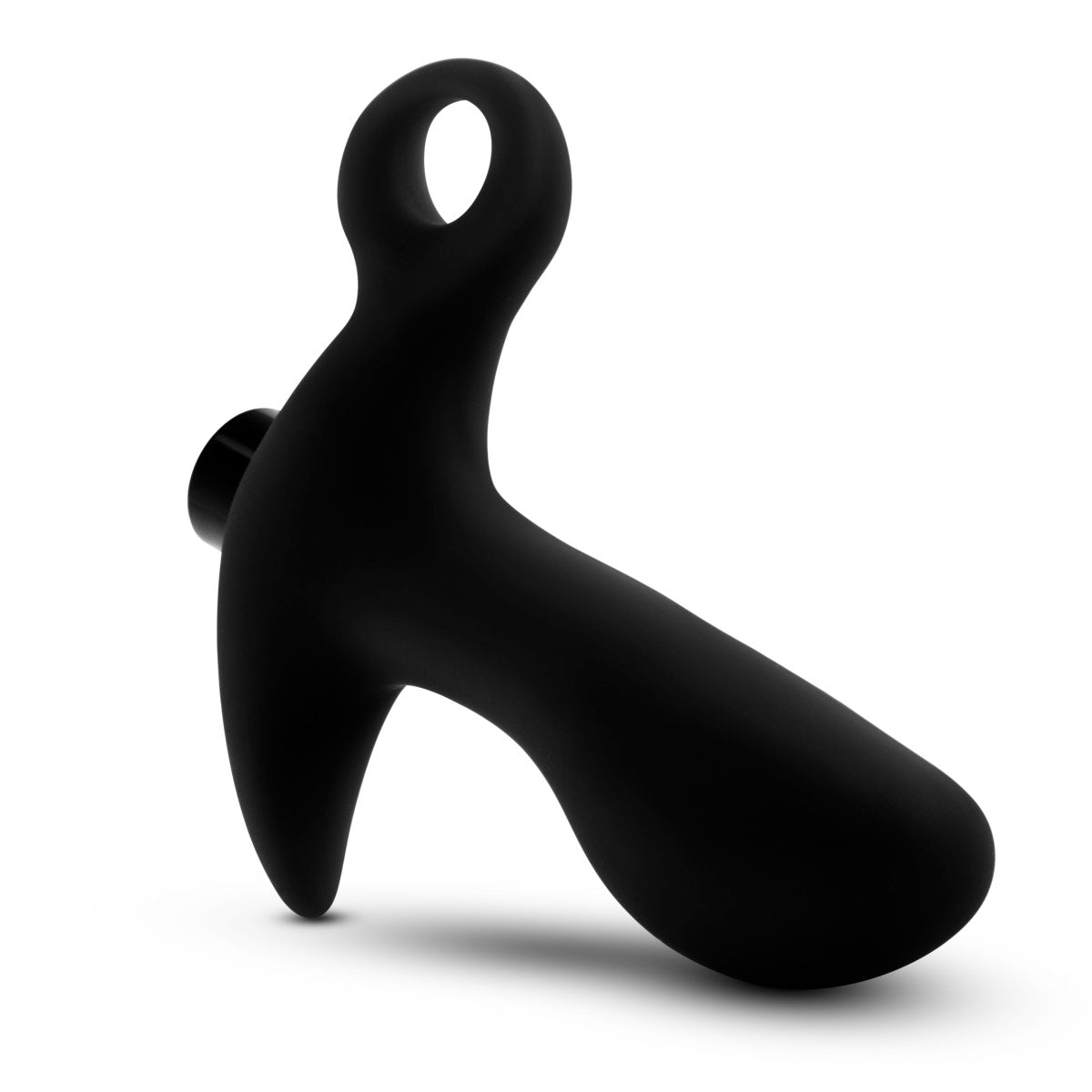 Anal Adventures Platinum - Silicone Vibrating Prostate Massager 01 - Black