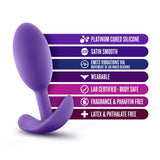 Luxe - Wearable Vibra Slim Plug - Medium