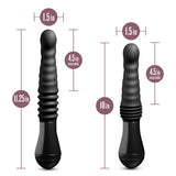 Temptasia Lazarus Rechargeable Silicone Thrusting Dildo - Black