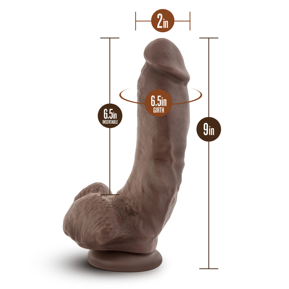 Dr. Skin - Mr. Mayor 9in Dildo with Suction Cup - Chocolate