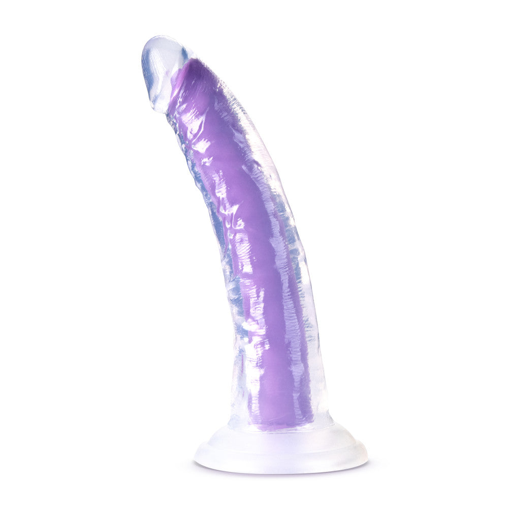 Neo Elite - Glow in the Dark - Light - 7 inch Silicone Dual Density Dong - Neon Purple