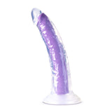 Neo Elite - Glow in the Dark - Light - 7 inch Silicone Dual Density Dong - Neon Purple