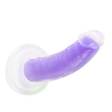 Neo Elite - Glow in the Dark - Light - 7 inch Silicone Dual Density Dong - Neon Purple