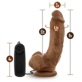 Loverboy - The Boxer 9 in - Vibrating Realistic Cock - Mocha