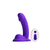 Colours Curve Silicone Vibrating Dildo with Remote Control 5in