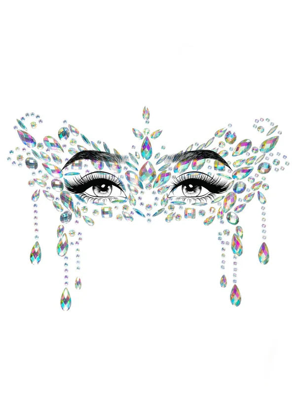Masquerade Mask Rhinestone Stick-On Jewels