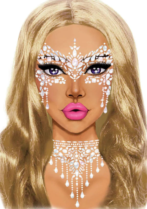 Masquerade Mask Rhinestone Stick-On Jewels