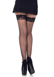 Plus Amy Fishnet Thigh High Stockings