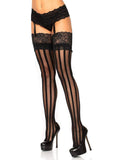 Blaire Stripe Thigh High Stockings