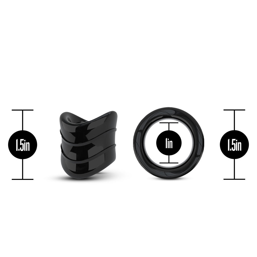 Stay Hard - Beef Ball Stretcher - 1.5 Inch Diameter - Black