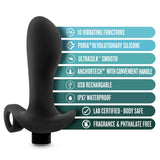 Anal Adventures Platinum - Silicone Vibrating Prostate Massager 01 - Black