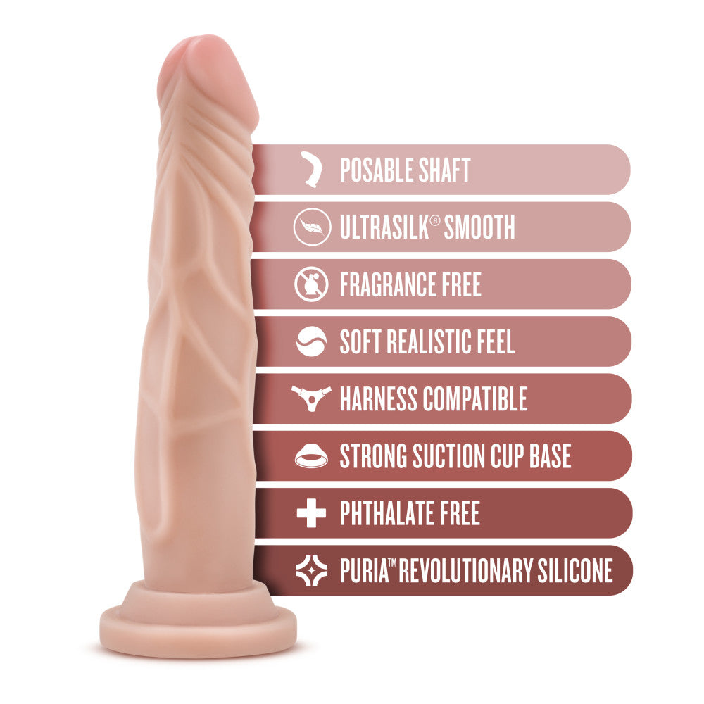 Dr. Skin Silicone - Dr. Carter - 7 in Dong with Suction Cup