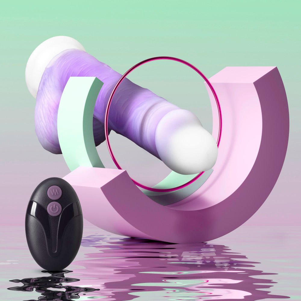 Neo Elite - Encore - 8 in Vibrating Dildo - Purple