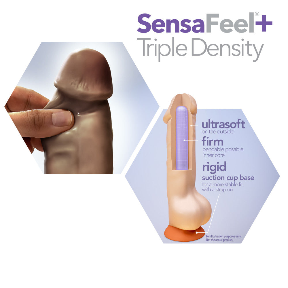 Dr. Skin Plus - 7 in Posable Dildo with Balls