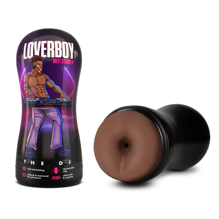 Loverboy The DJ Self Lubricating Realistic Brown Masturbator / Stroker